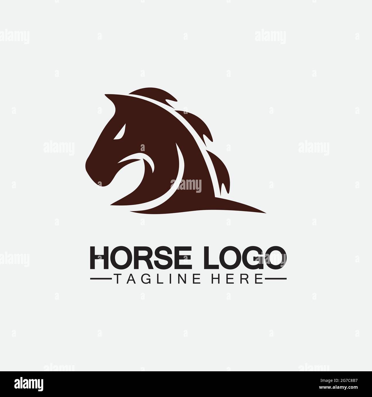 Horse Logo Template Vector illustration design Stock Vector