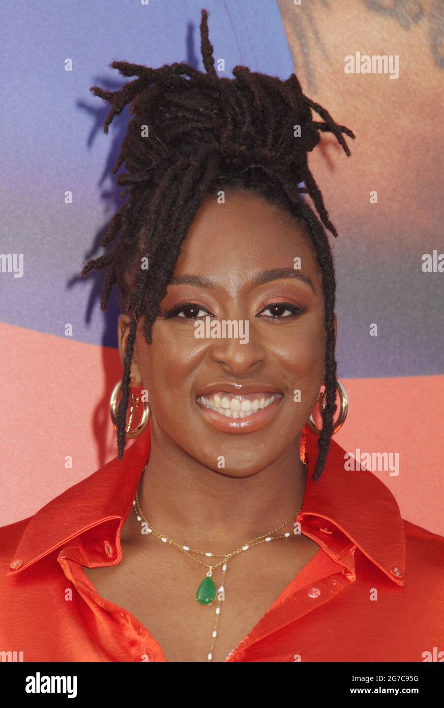 Los Angeles, California, USA. 12th July, 2021. Nneka Ogwumike 07/12/2021 The World Premiere of “Space Jam: A New Legacy” held at the L.A. Live Regal Cinemas in Los Angeles, CA Photo by Izumi Hasegawa/HollywoodNewsWire.net Credit: Hollywood News Wire Inc./Alamy Live News Stock Photo