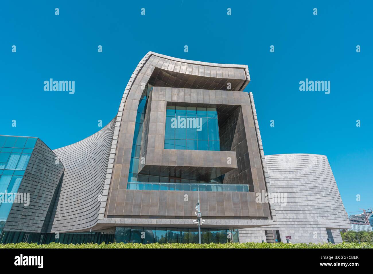 Datong city museum, a modern building in Datong city, Shanxi, China ...