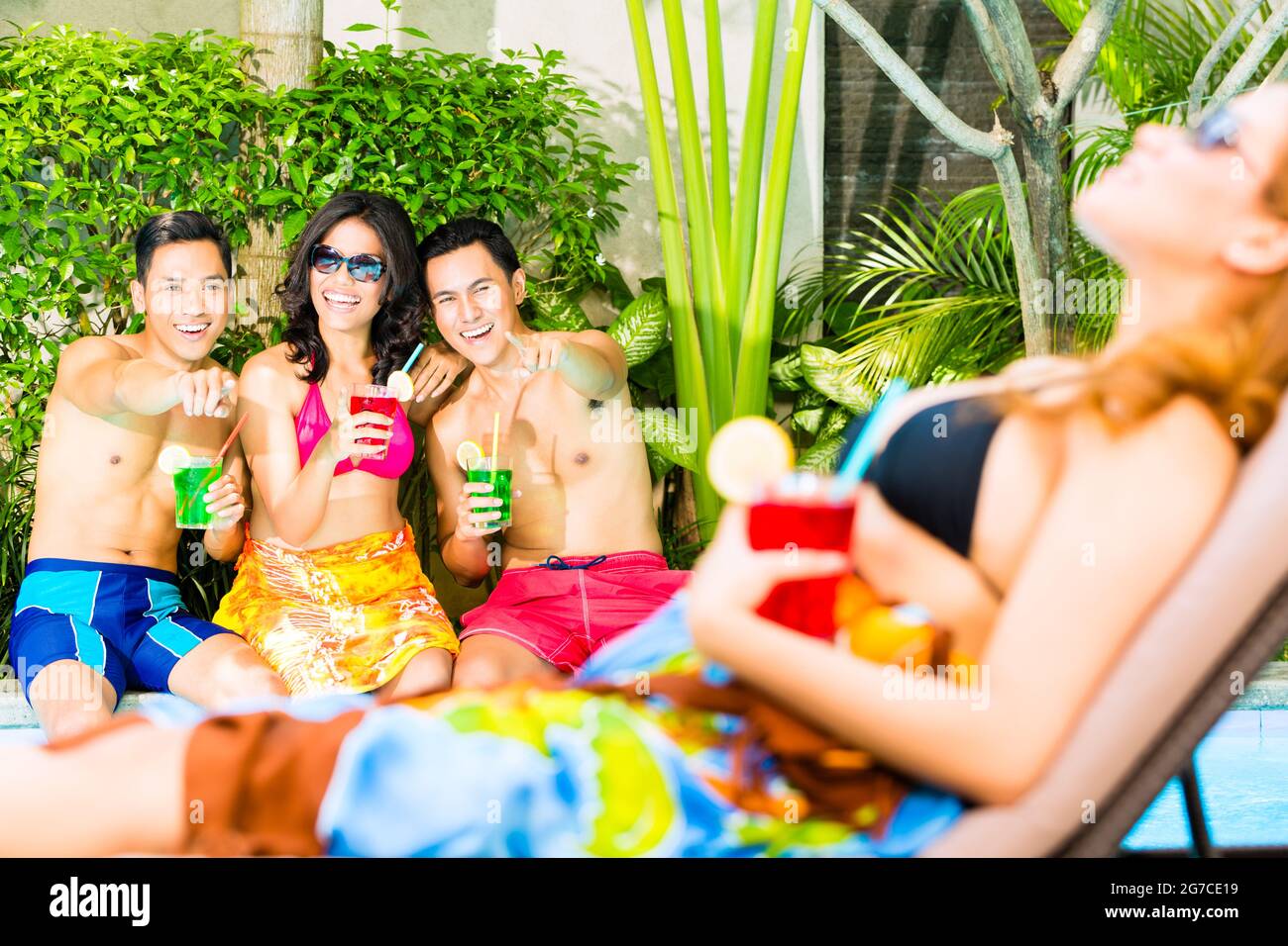 Pool party bikini hi-res stock photography and images - Alamy