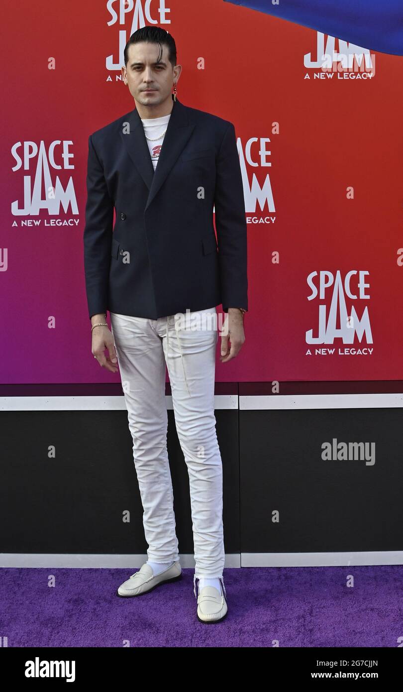 Los Angeles, United States. 12th July, 2021. G-Eazy attends the premiere of  the animated motion picture sci-fi fantasy 