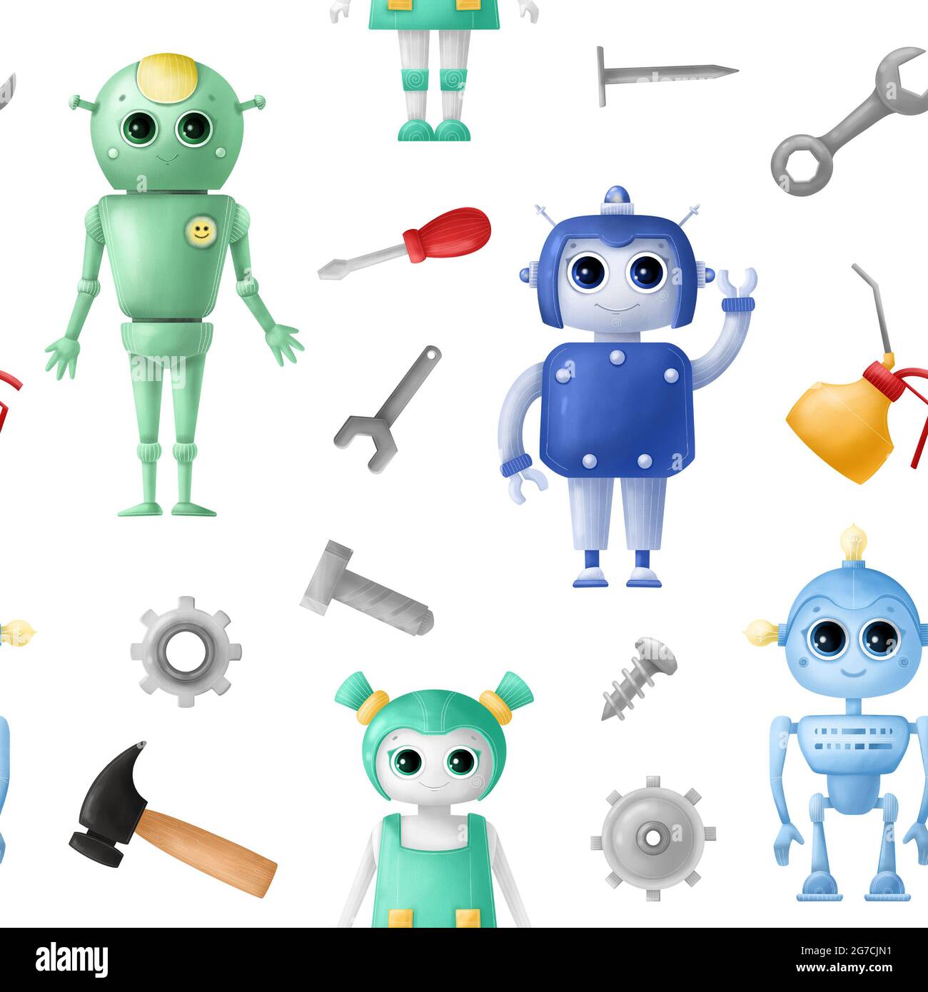 Robot boy cartoon hi-res stock photography and images - Alamy