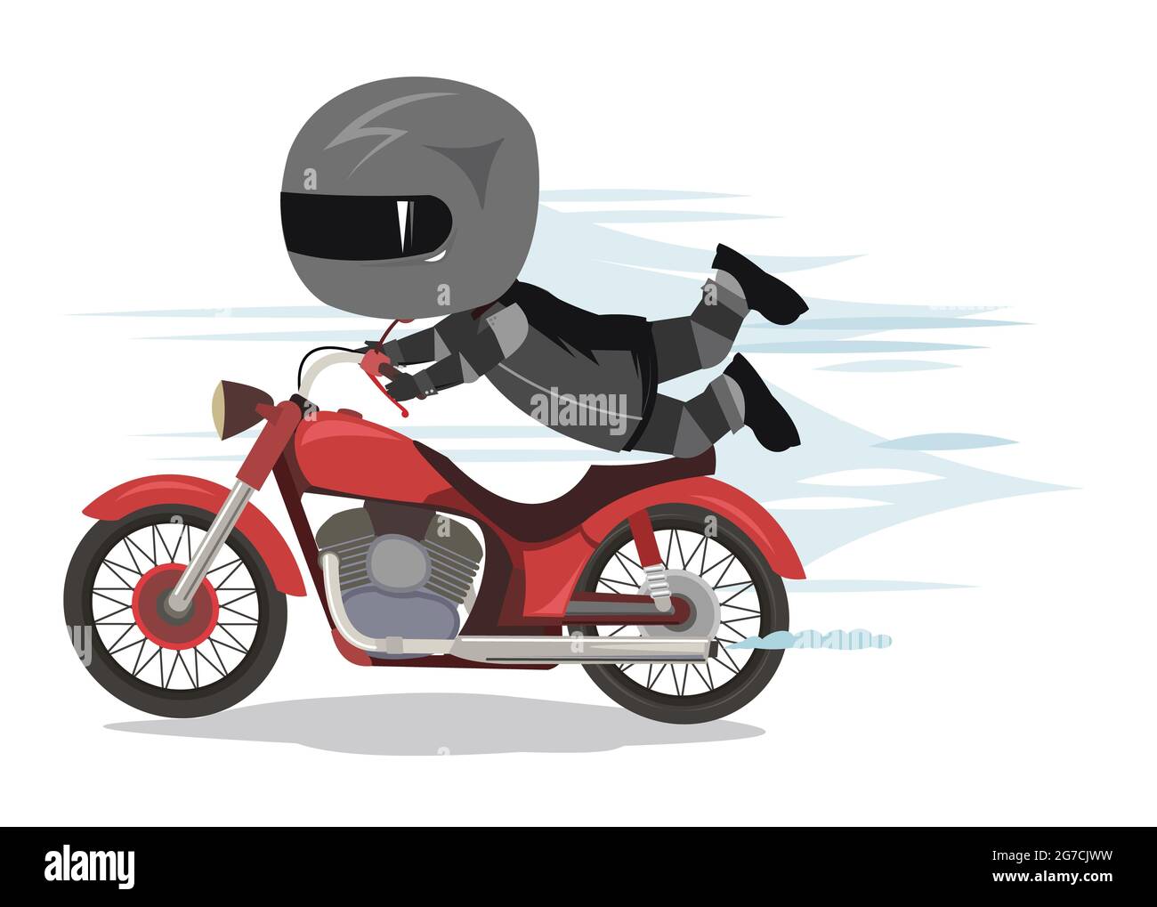Cartoon motorcyclist hi-res stock photography and images - Alamy