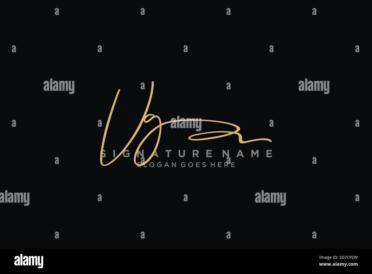 VG Letter Signature Logo Template elegant design logo Sign Symbol ...
