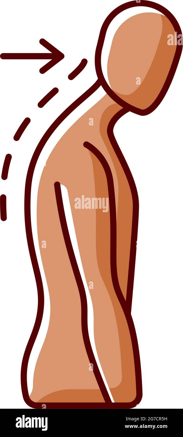 Slouching RGB color icon Stock Vector Image & Art - Alamy