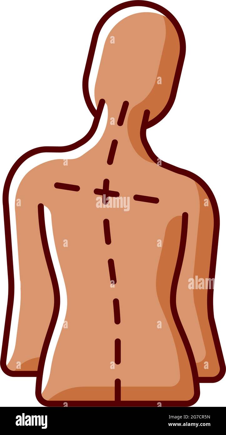 Uneven posture Stock Vector Images Alamy