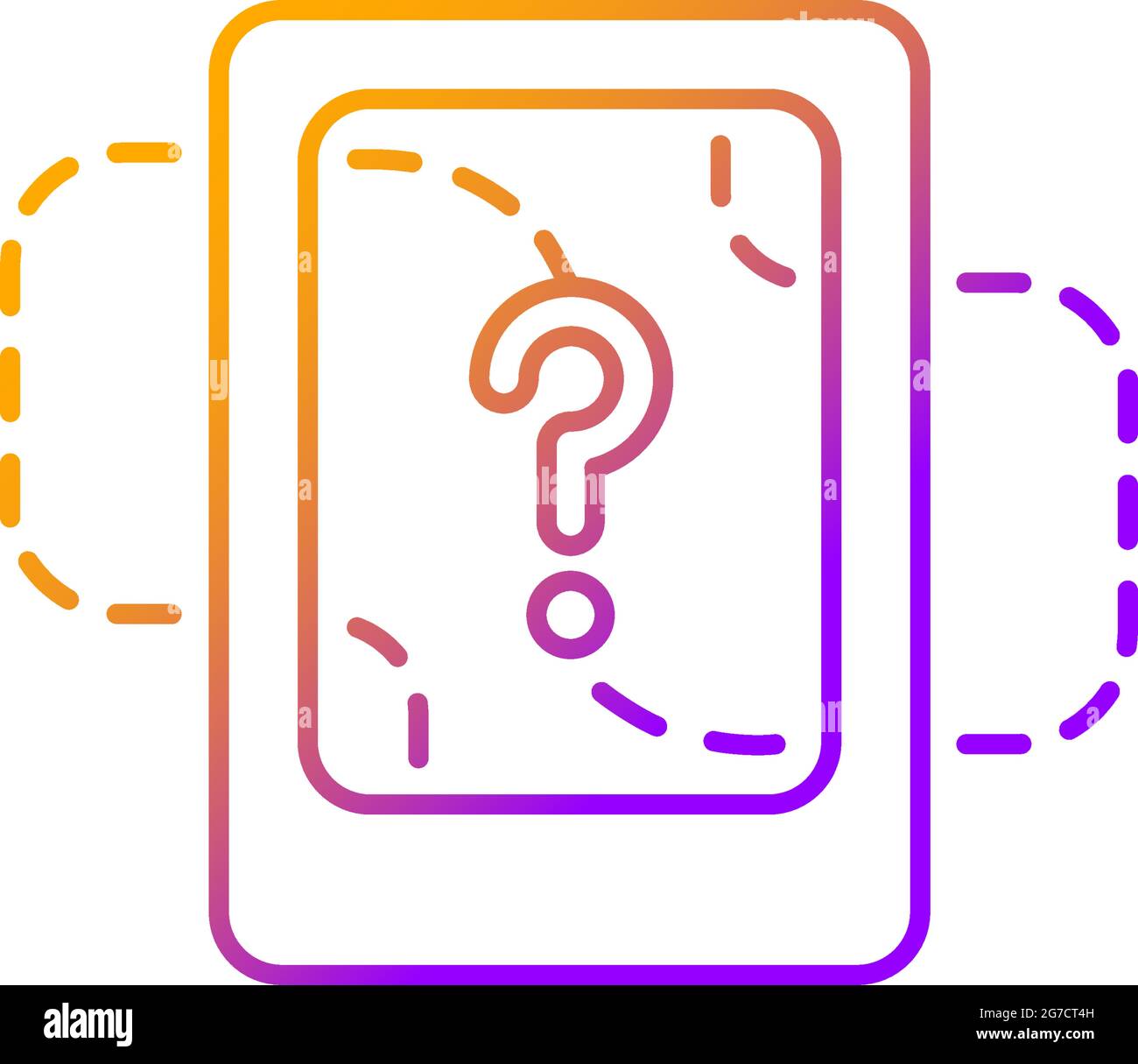 Turning location off gradient linear vector icon Stock Vector