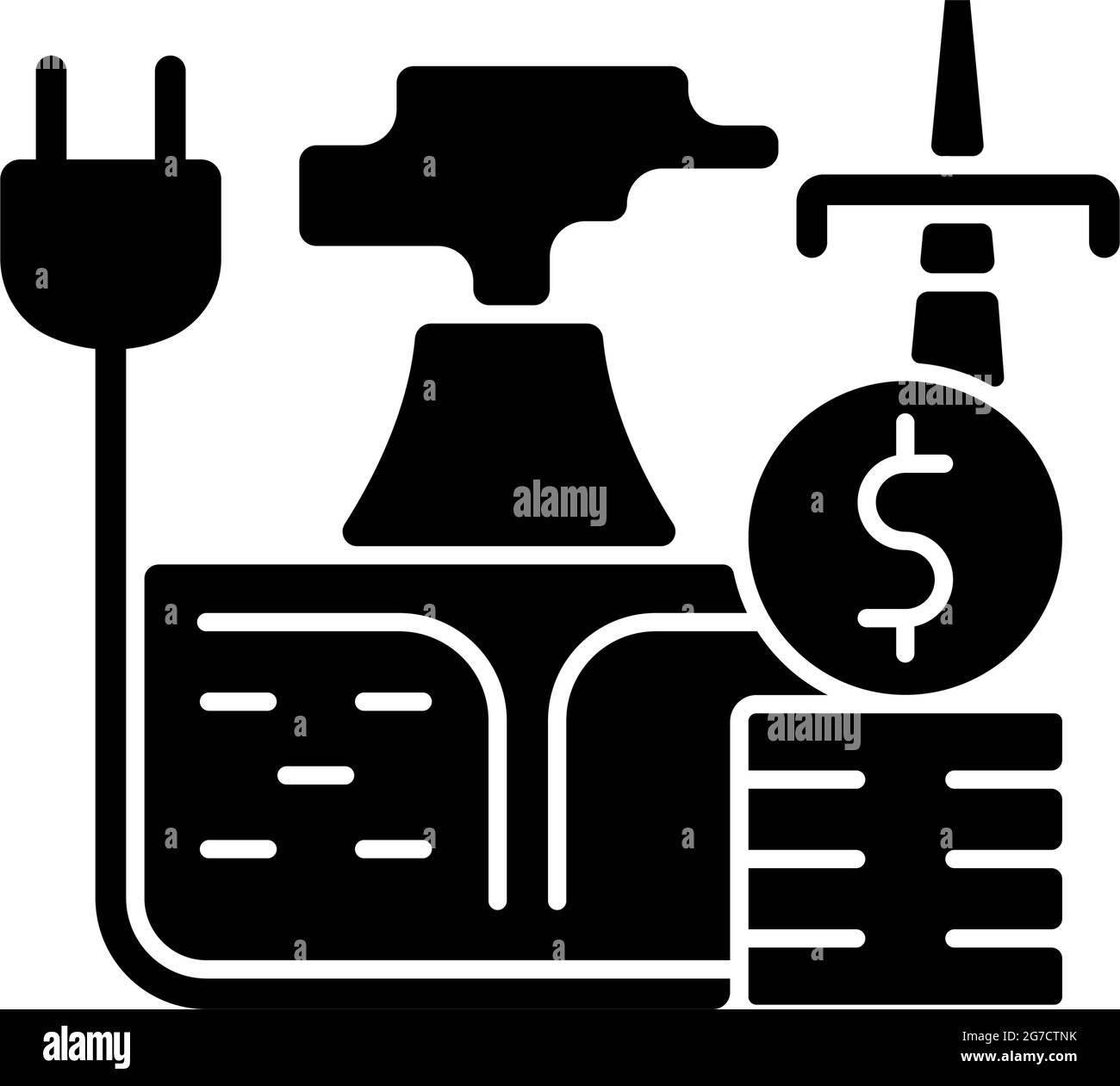 Geothermal energy price black glyph icon Stock Vector Image & Art - Alamy