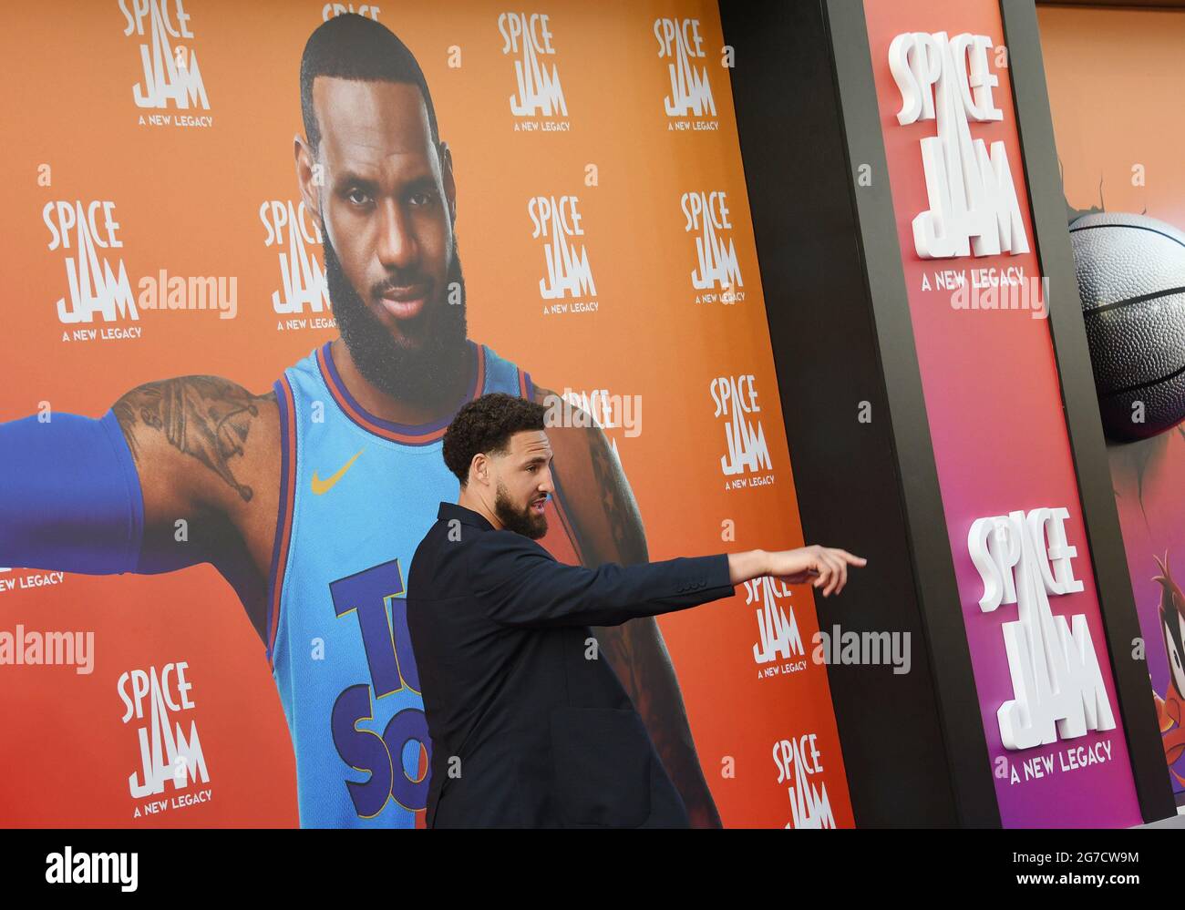 Klay Thompson arrives at the SPACE JAM A NEW LEGACY World Premiere