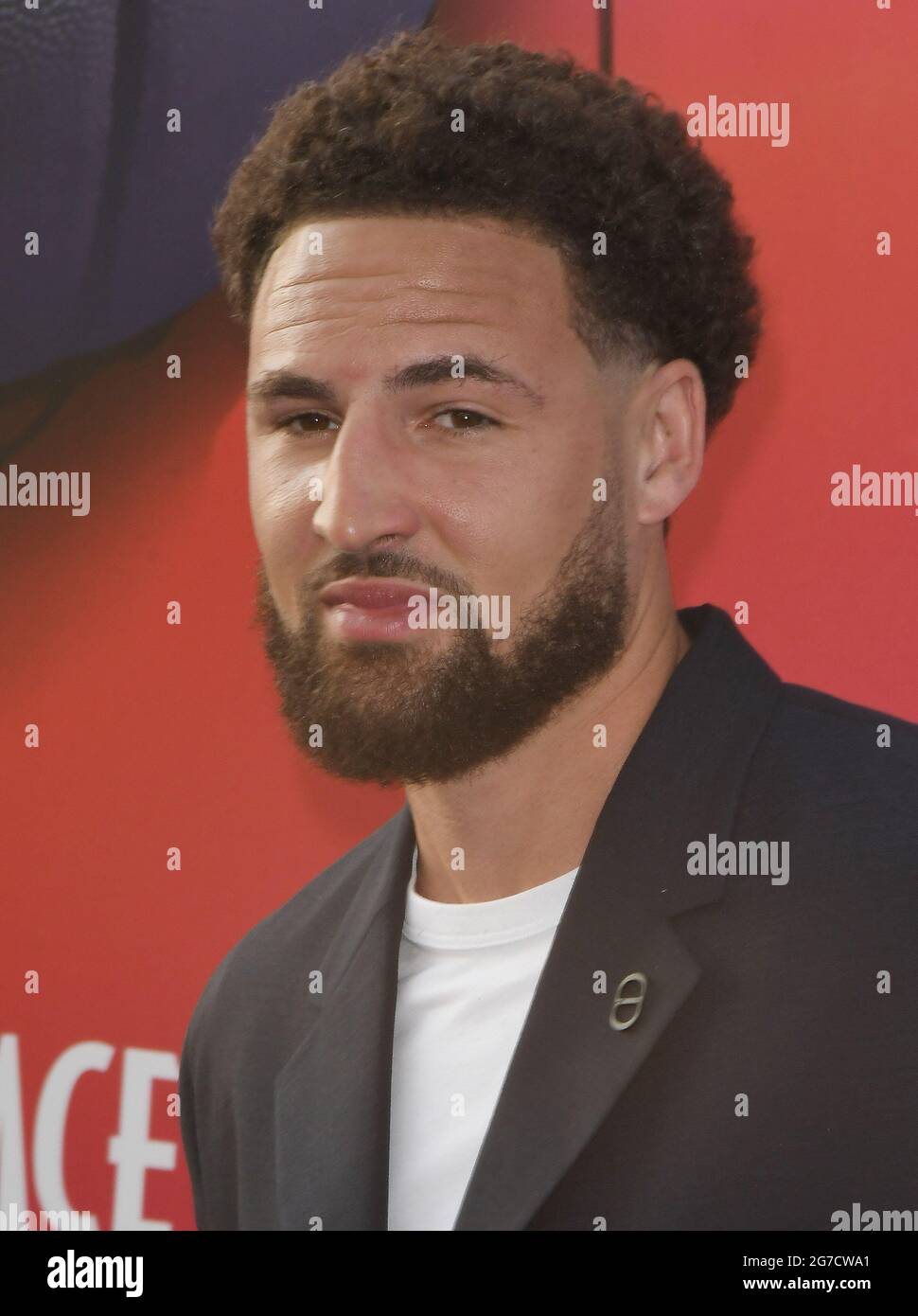 Klay Thompson arrives at the SPACE JAM A NEW LEGACY World Premiere