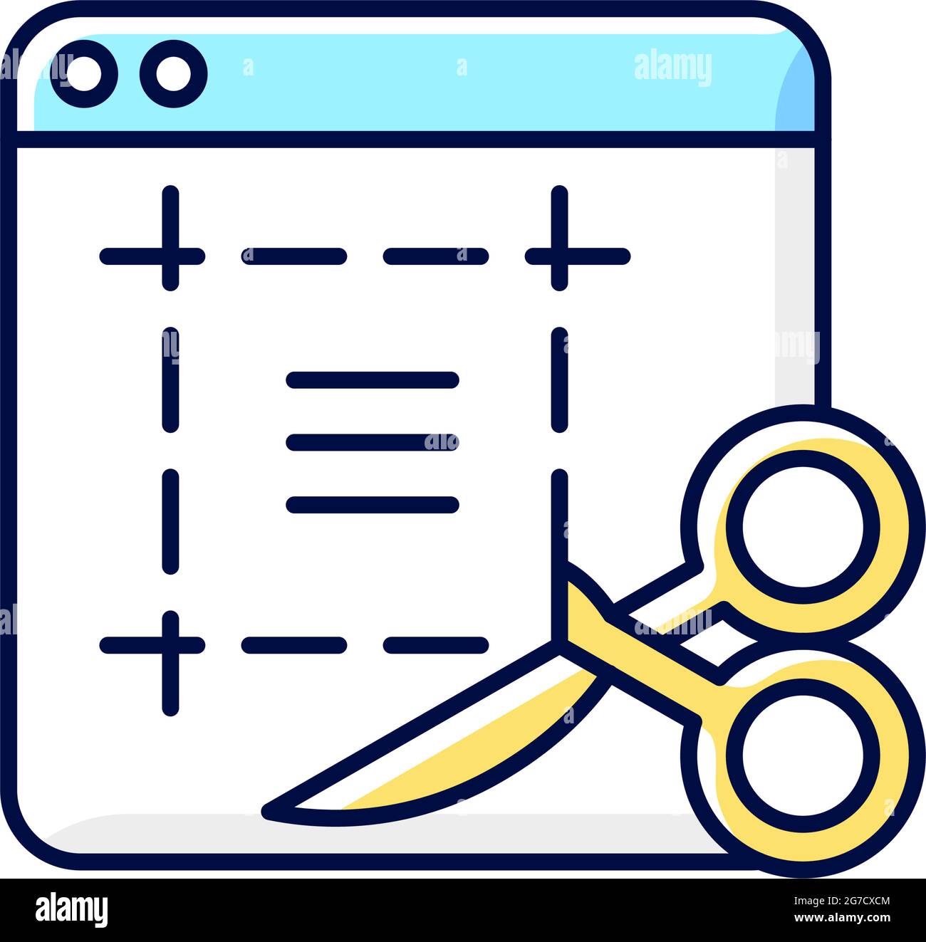 Screen sampling RGB color icon Stock Vector