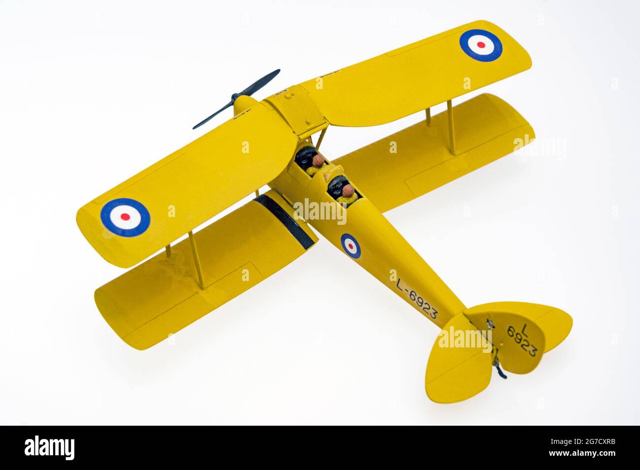 1 72 scale tiger moth biplane plastic model hires stock photography