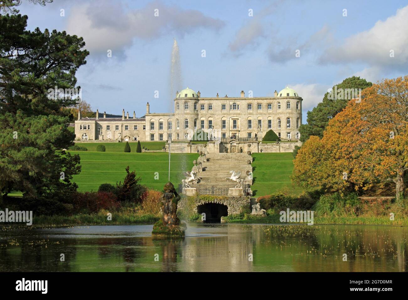 The beautiful and historic Powerscourt House and Gardens in County