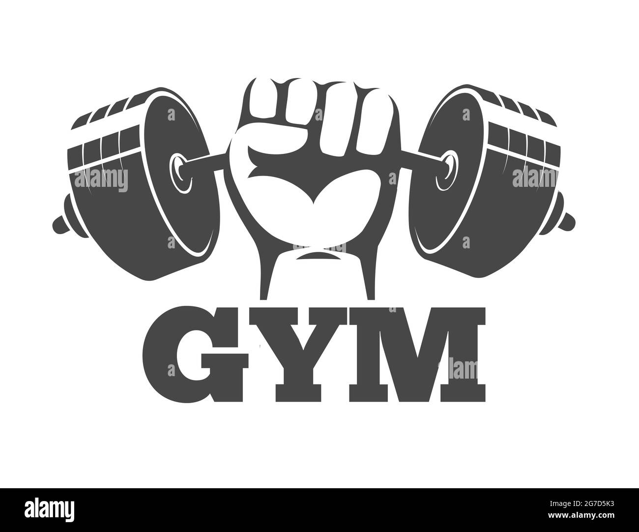 Gym logo Black and White Stock Photos & Images - Alamy