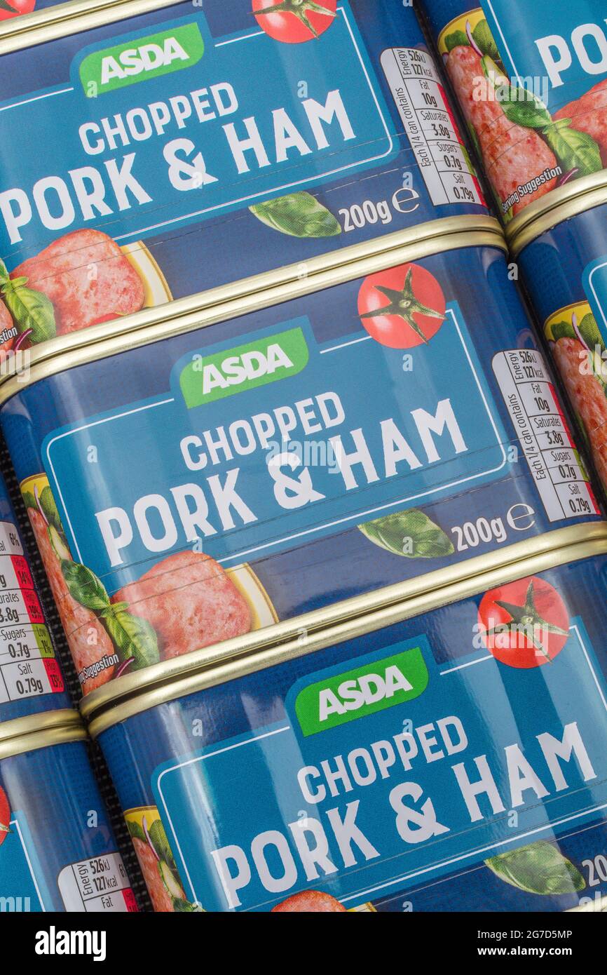 ASDA ownlabel chopped pork and ham tinned luncheon meat / Spam. For