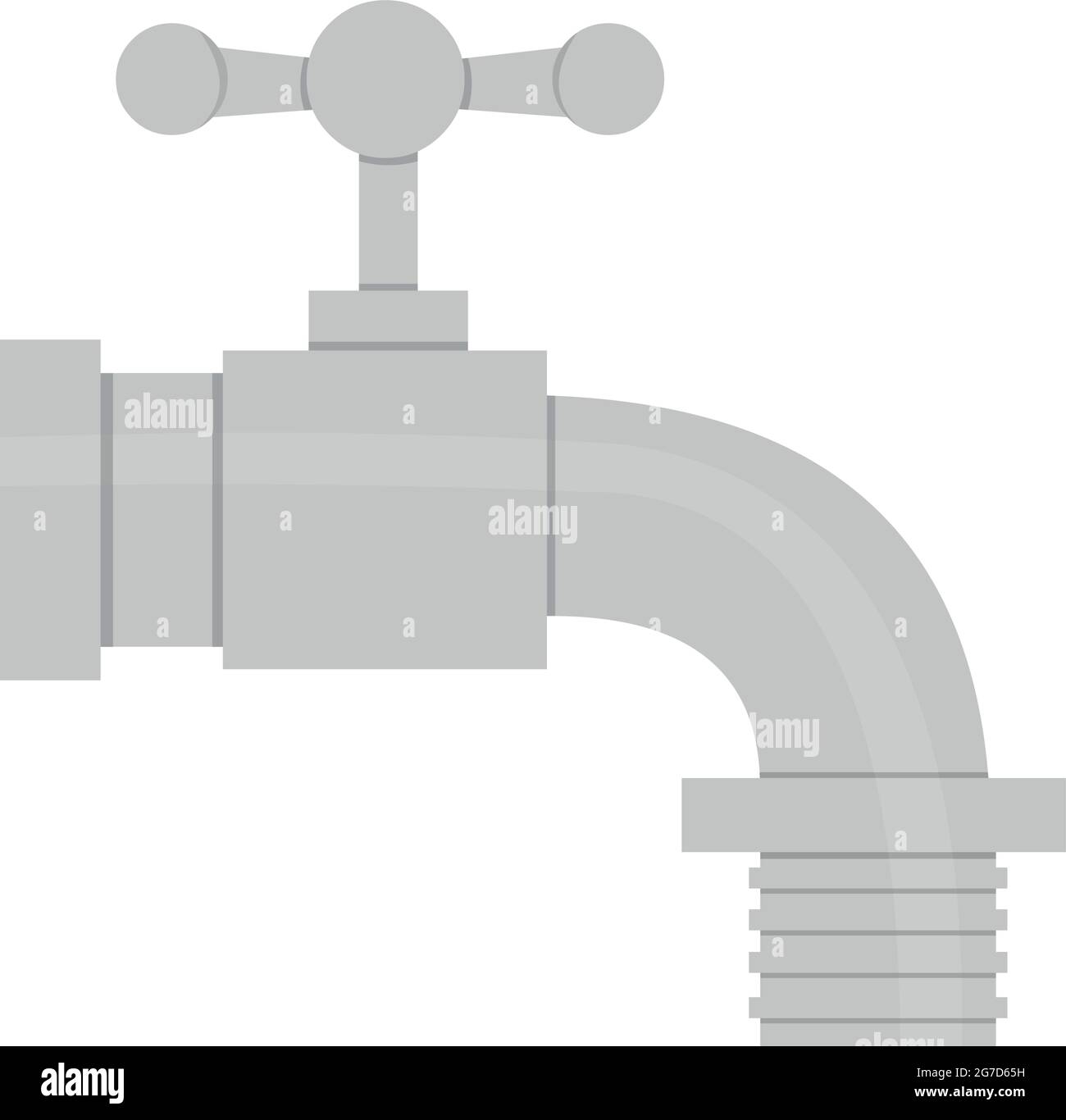 Vector illustration of emoticon of a faucet Stock Vector Image & Art