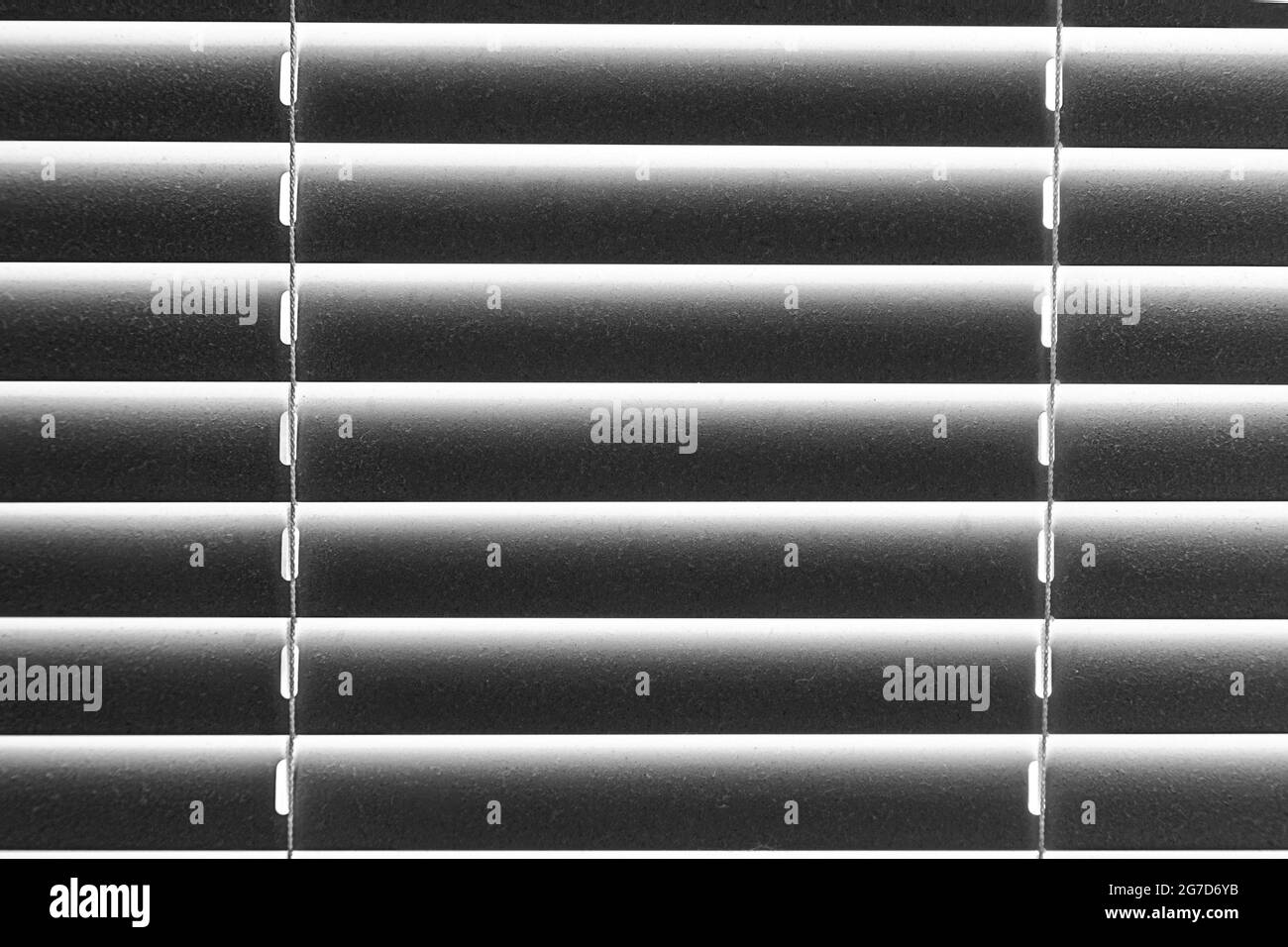 Image of closed horizontal window blinds in dust Stock Photo Alamy