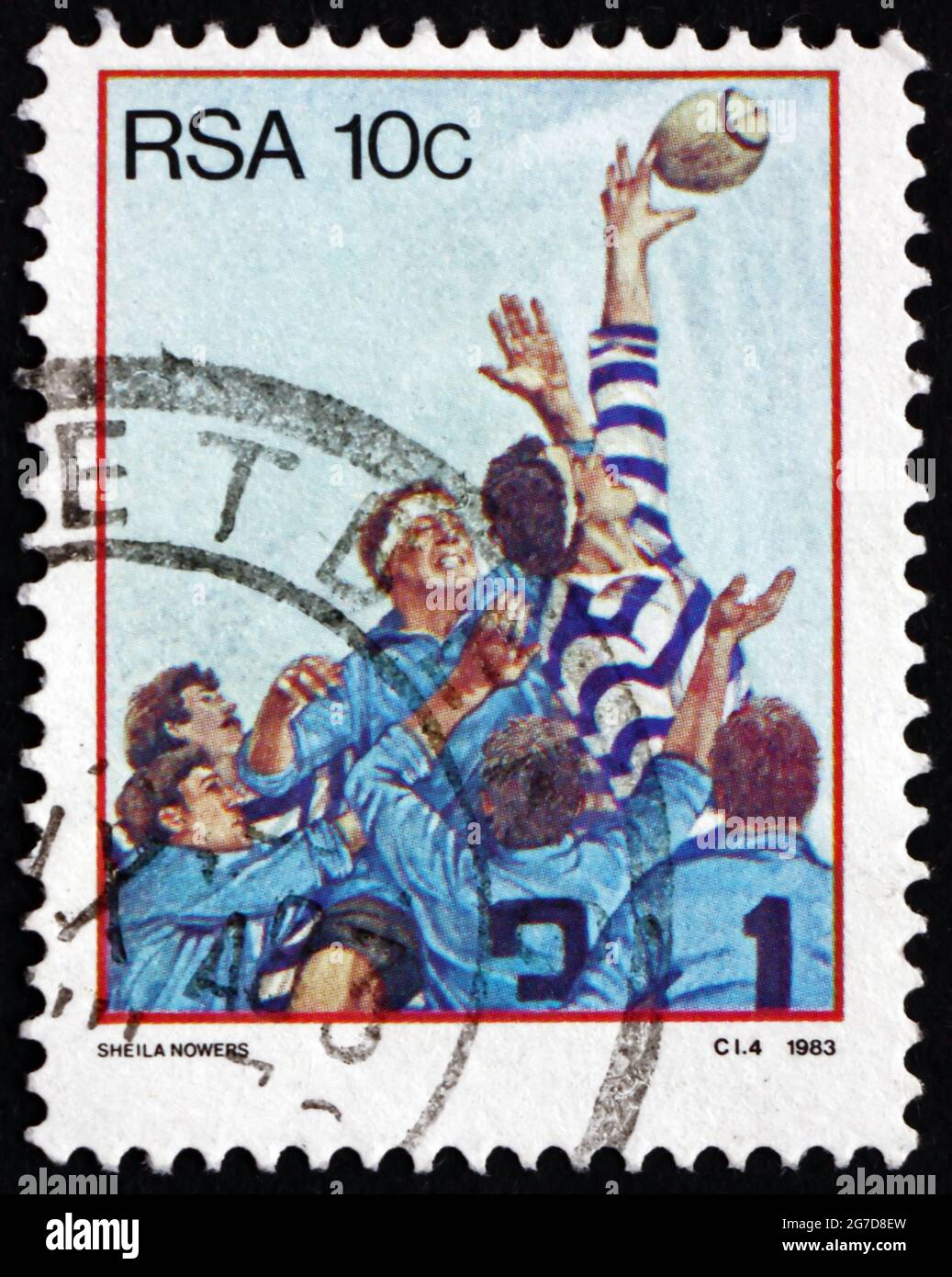 Mozambique Rugby World Cup 2007 NEW ZEALAND Team s/s Perforated MInt (NH) |  Africa - Mozambique, General Issue Stamp