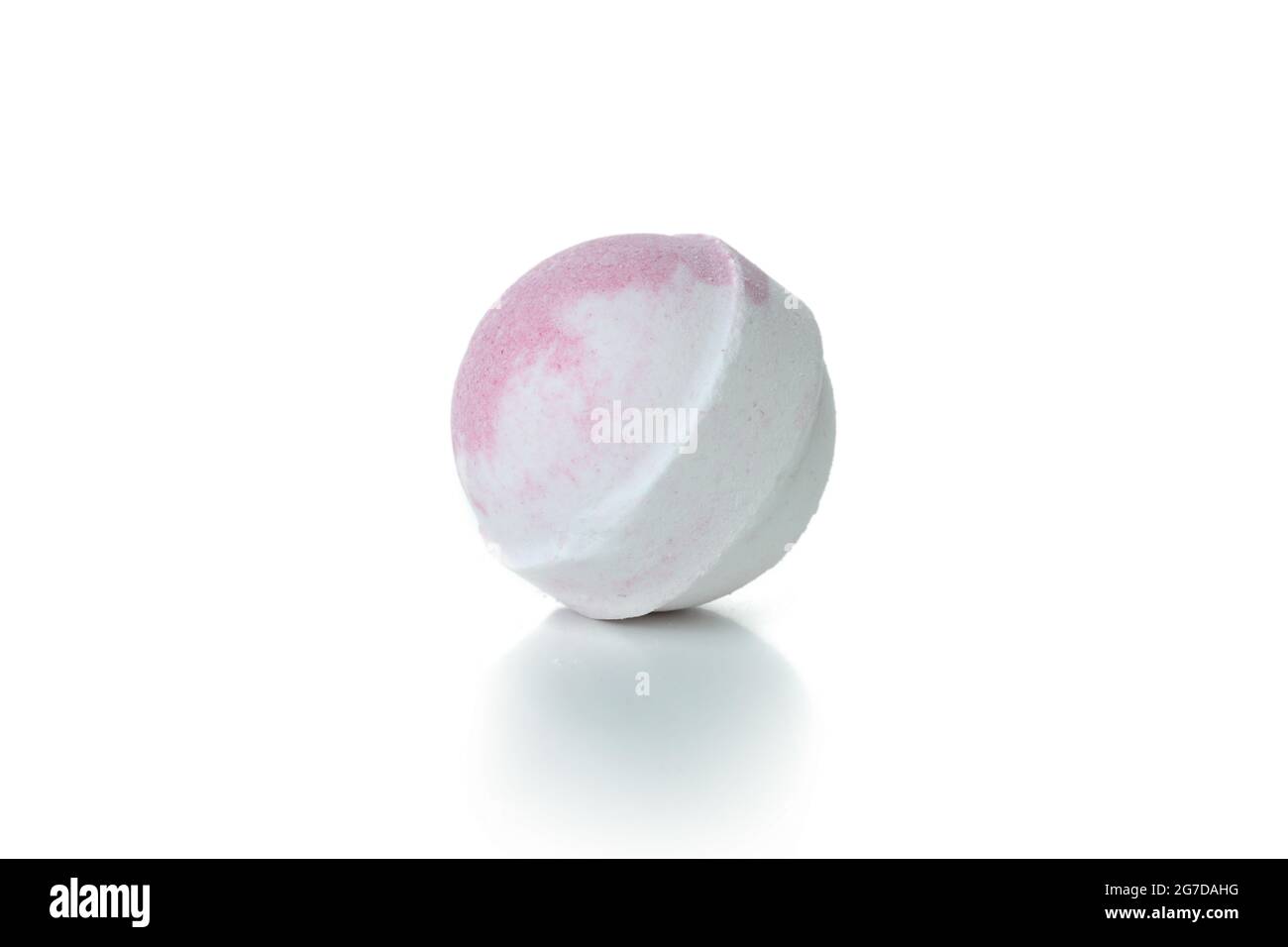 Bath ball isolated on white background, close up Stock Photo