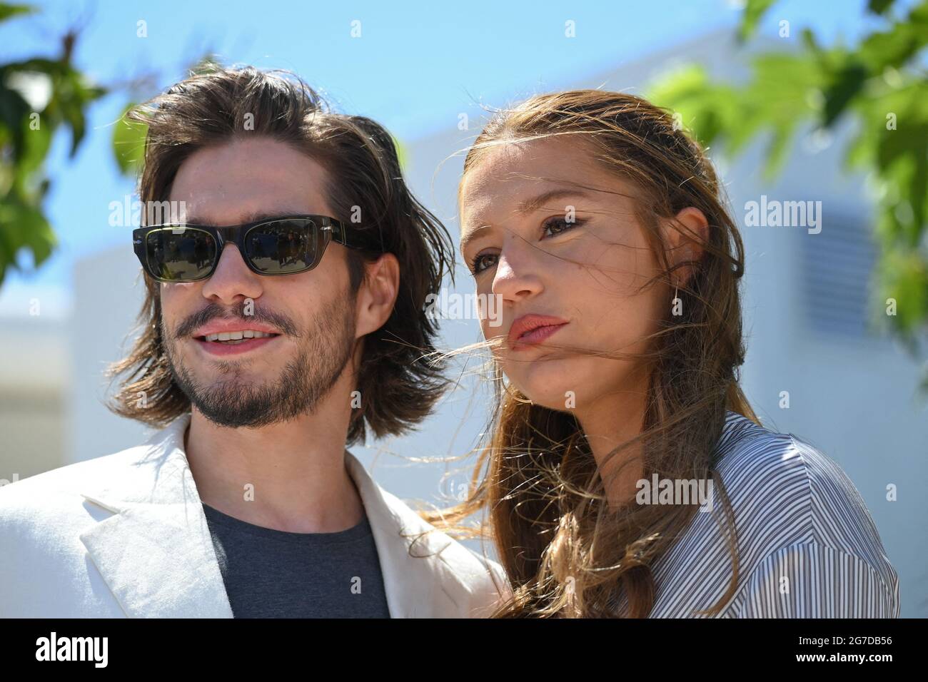 Adele Exarchopoulos, Francois Civil attending the photocall of the