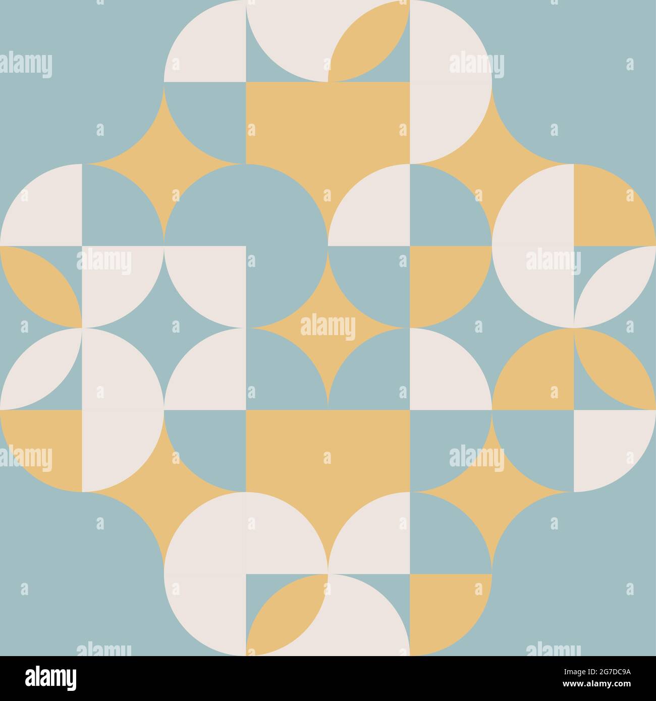 Minimal geometric pattern. Antique tile inspiration. For textile
