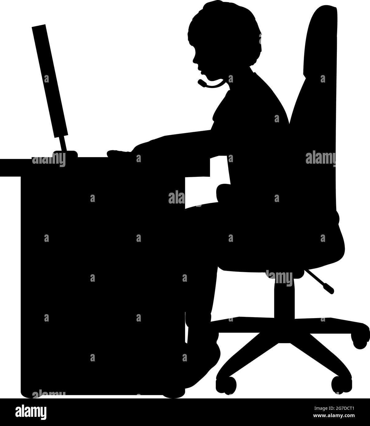 Silhouette boy playing computer games. Symbol illustration icon logo Stock  Vector Image & Art - Alamy