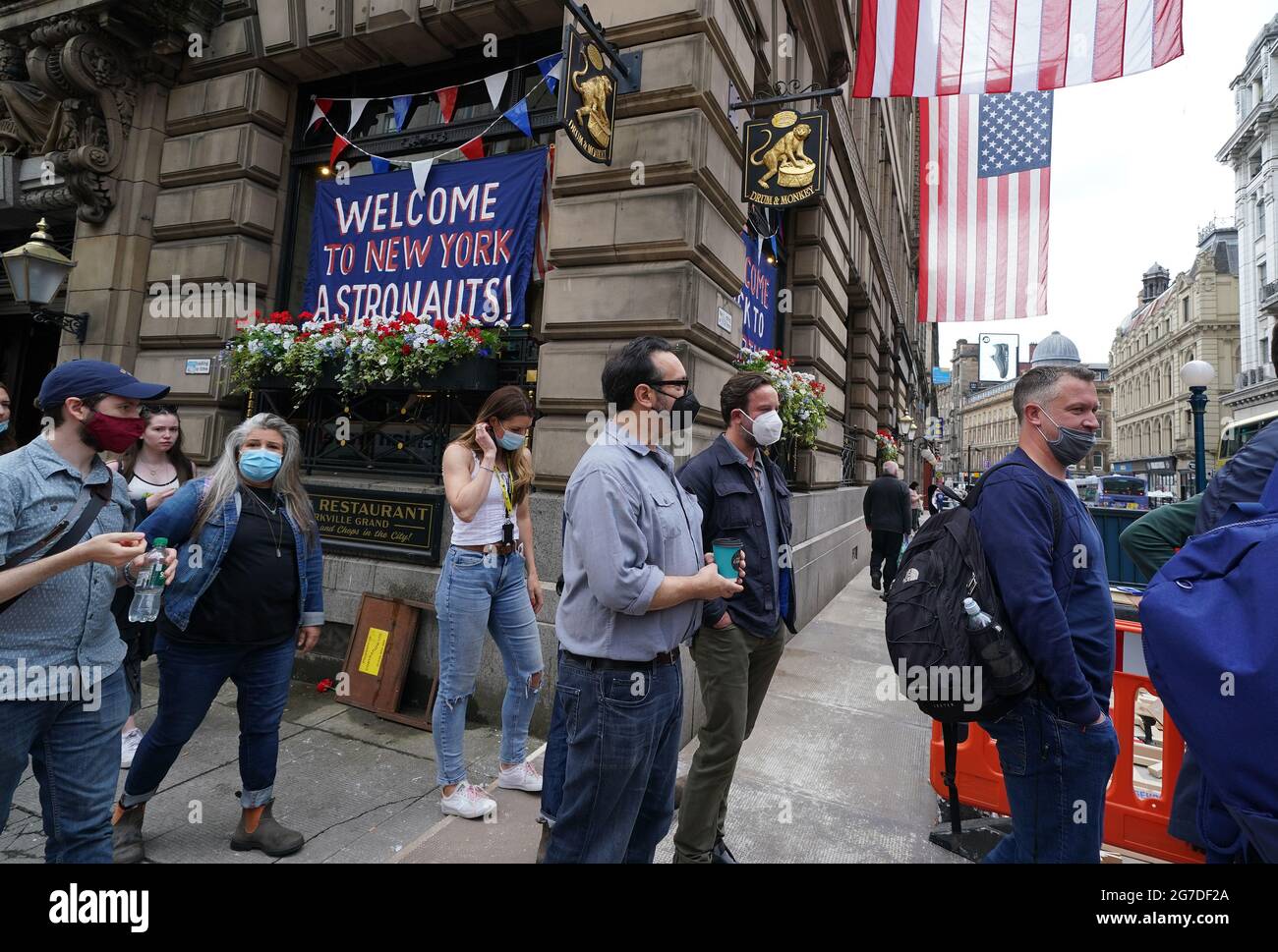 Director James Mangold C Visits The Set As Set Building Continues In Glasgow City Centre Ahead Of Filming For What Is Thought To Be The New Indiana Jones 5 Movie Starring Harrison Ford