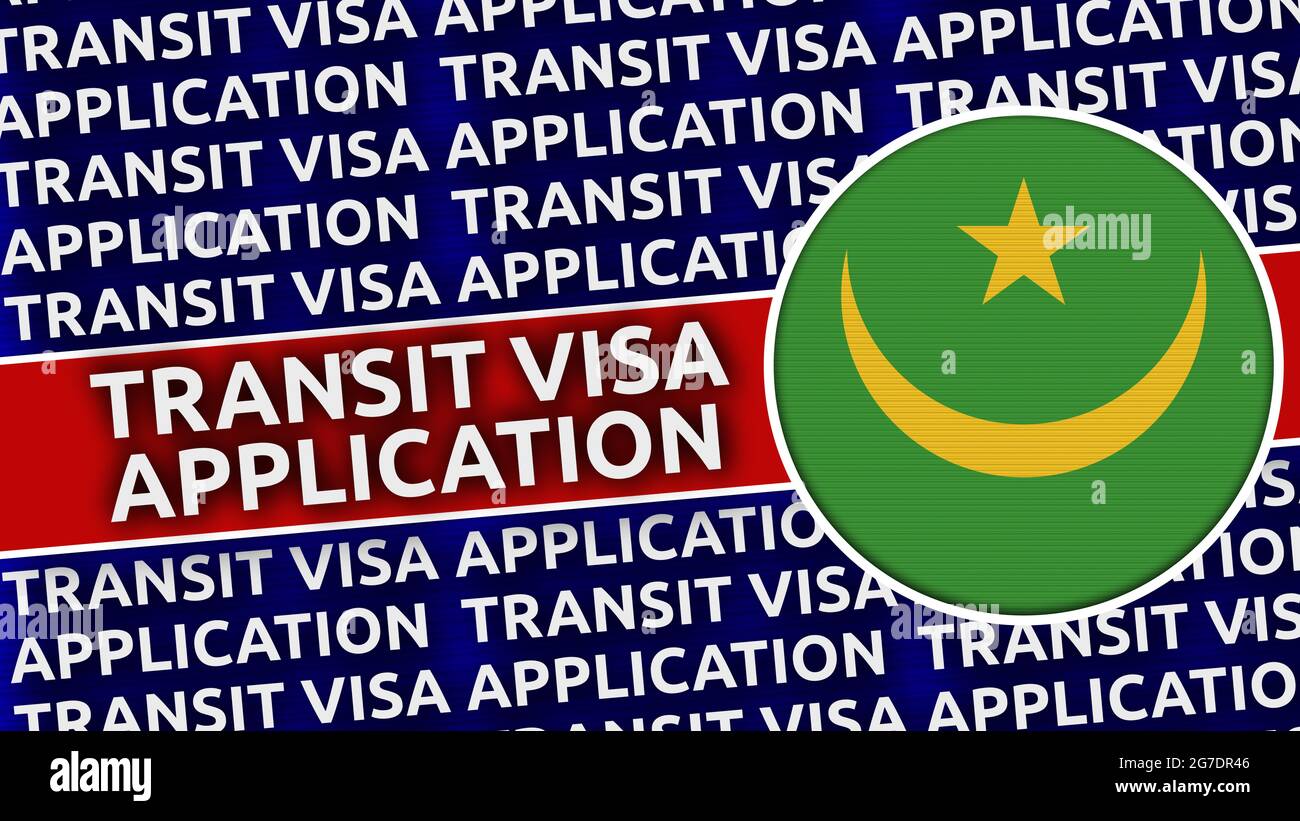 Mauritania Circular Flag With Transit Visa Application Titles 3D Illustration Stock Photo Alamy mauritania-visa-service-visits-visa