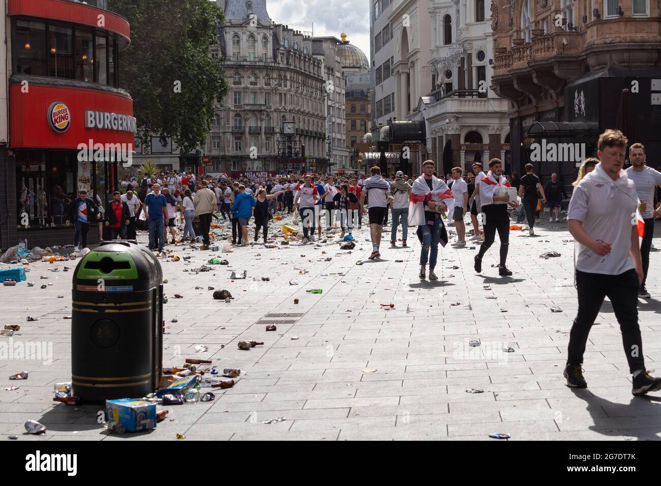 Euro 2020 | England Fans flood the Capital (London, Leicester Square) Stock Photo