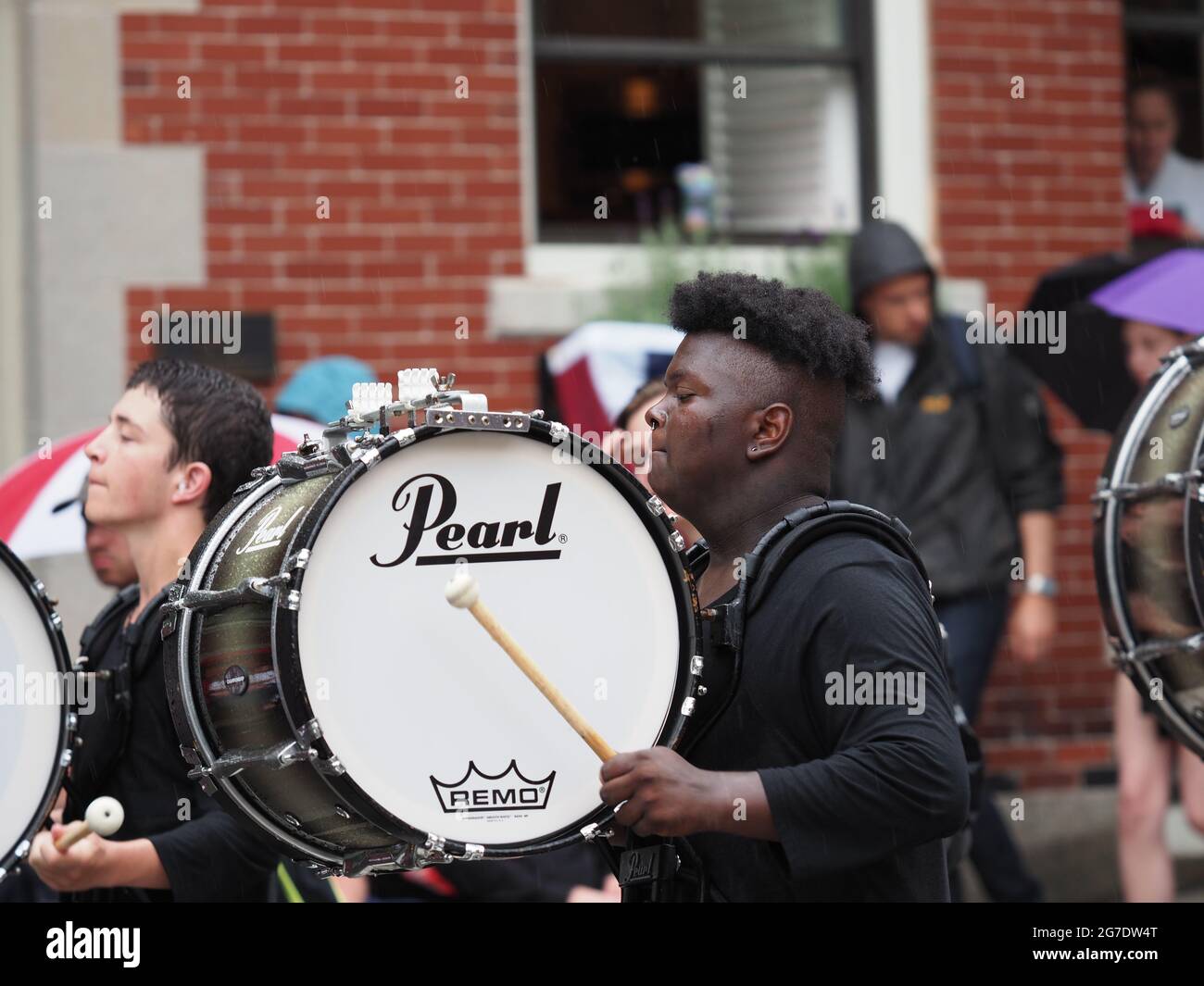 Image of the 2019 Bunker Hill Day Parade in Boston, Massachusetts Stock
