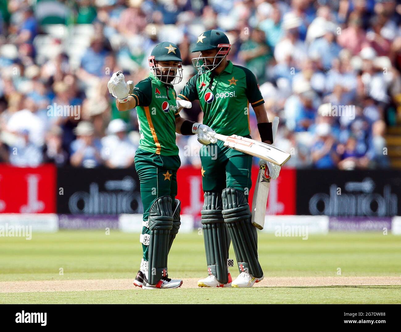 Cricket Third One Day International England V Pakistan Edgbaston Stadium Birmingham Britain July 13 2021 Pakistan S