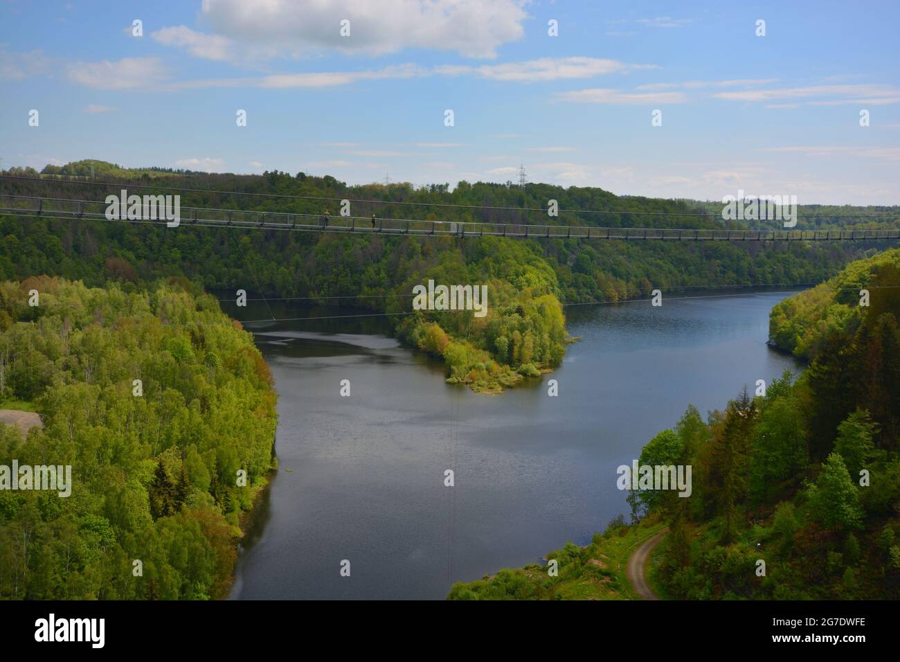 Rappbode dam in Germany in the mountains of Harz Stock Photo