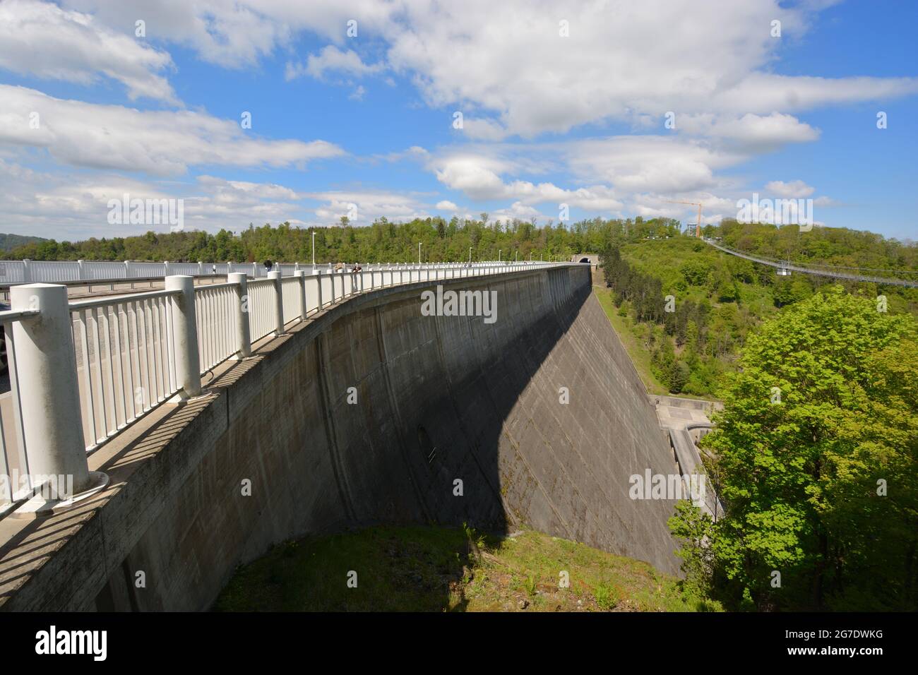 Rappbode dam in Germany in the mountains of Harz Stock Photo