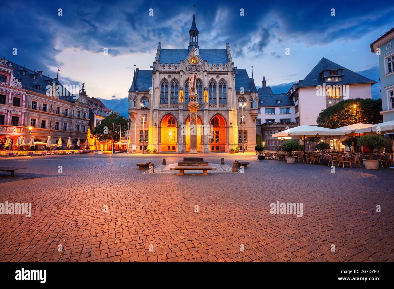 Erfurt, Germany. Cityscape image of old town Erfurt, Thuringia, Germany ...