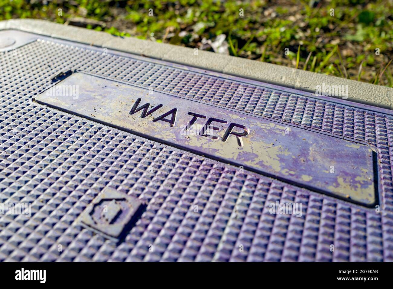 Recycled water infrastructure at CoCo San Sustainable Farm, an experimental farm which uses recycled water to grow plants for local schools in Martinez, California, January 24, 2019. () Stock Photo