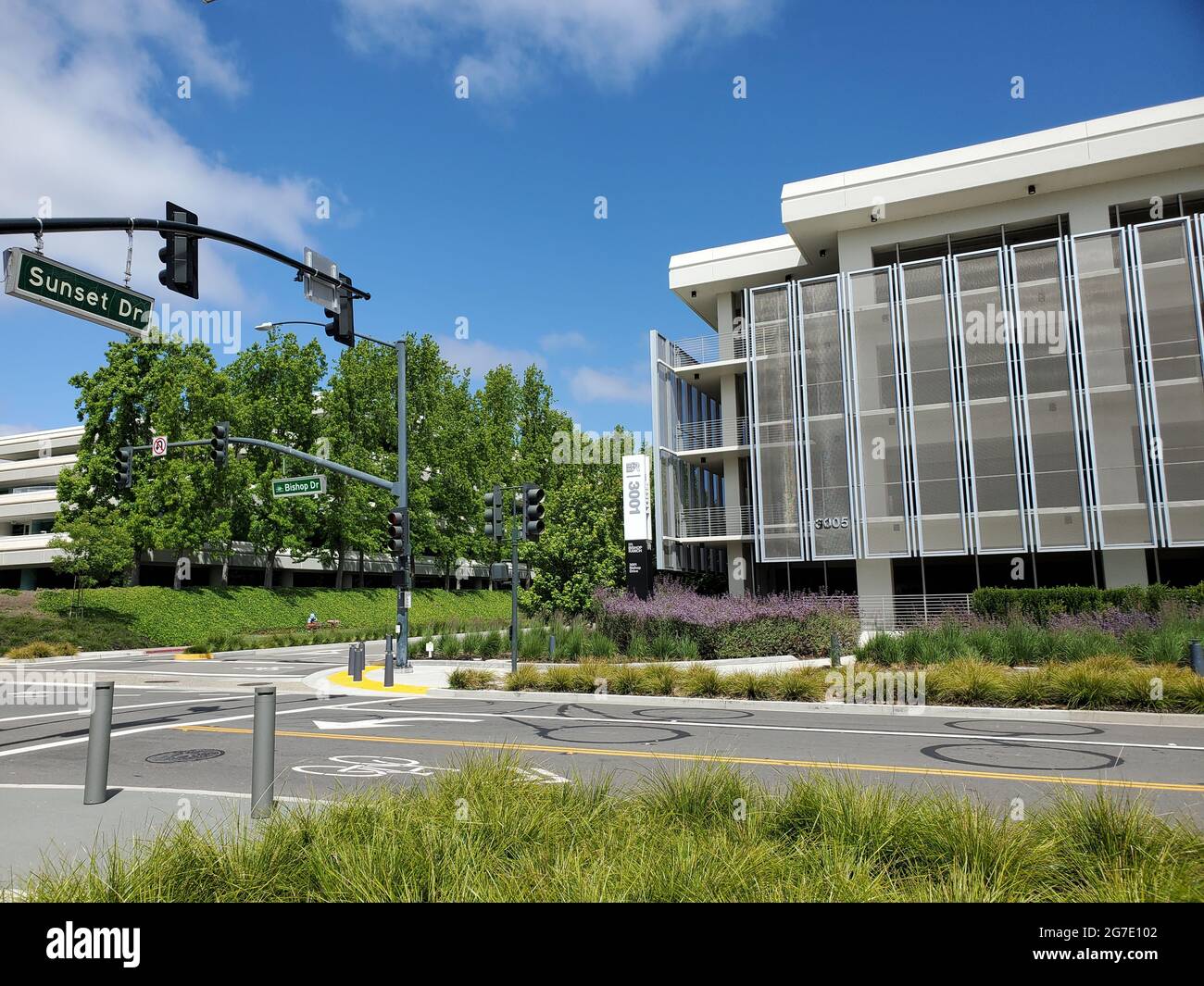 Ranch office park in San Ramon, California, May 23, 2021 Stock