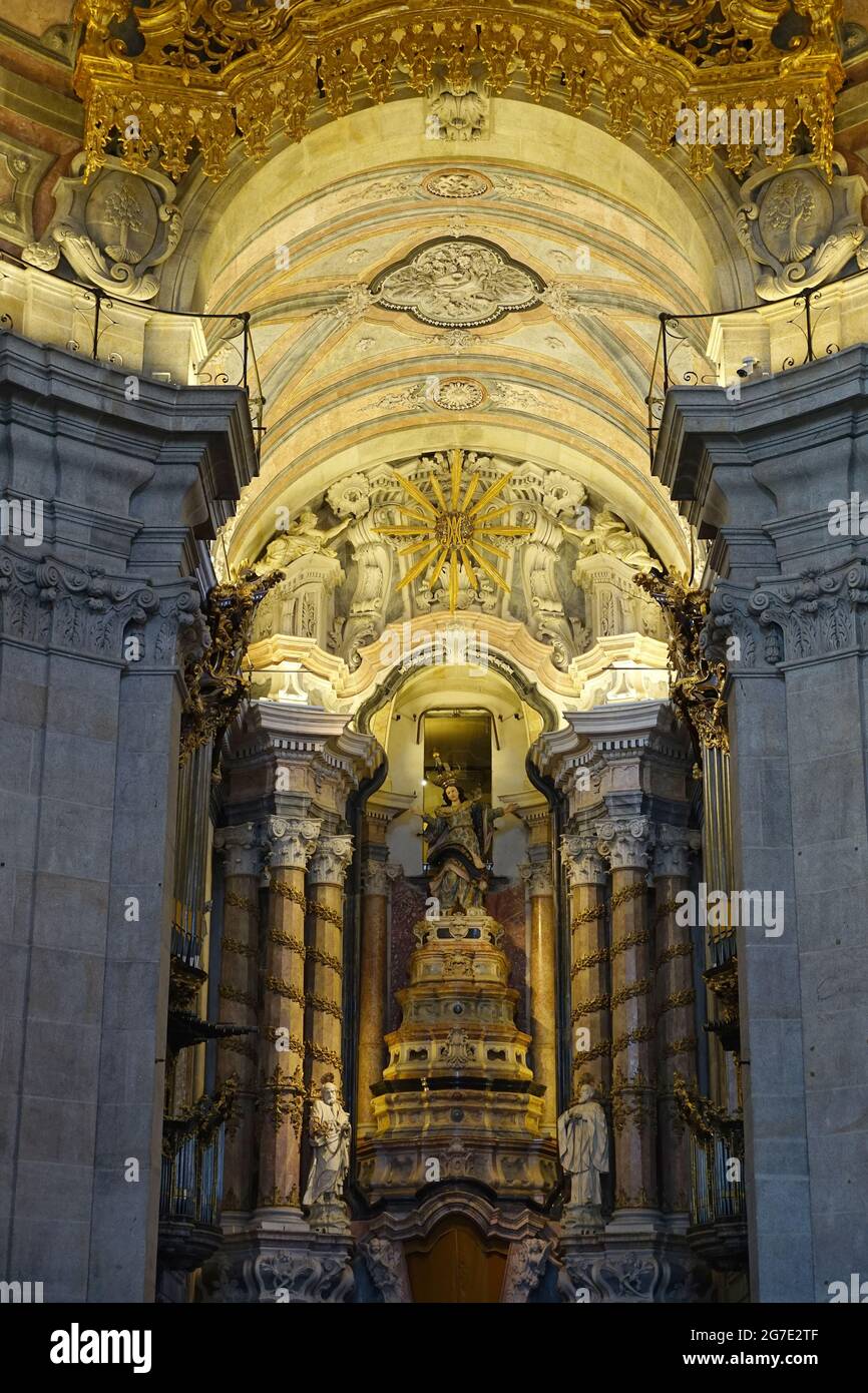 interior, Clérigos Church, Igreja dos Clérigos, Porto, Portugal, Europe Stock Photo