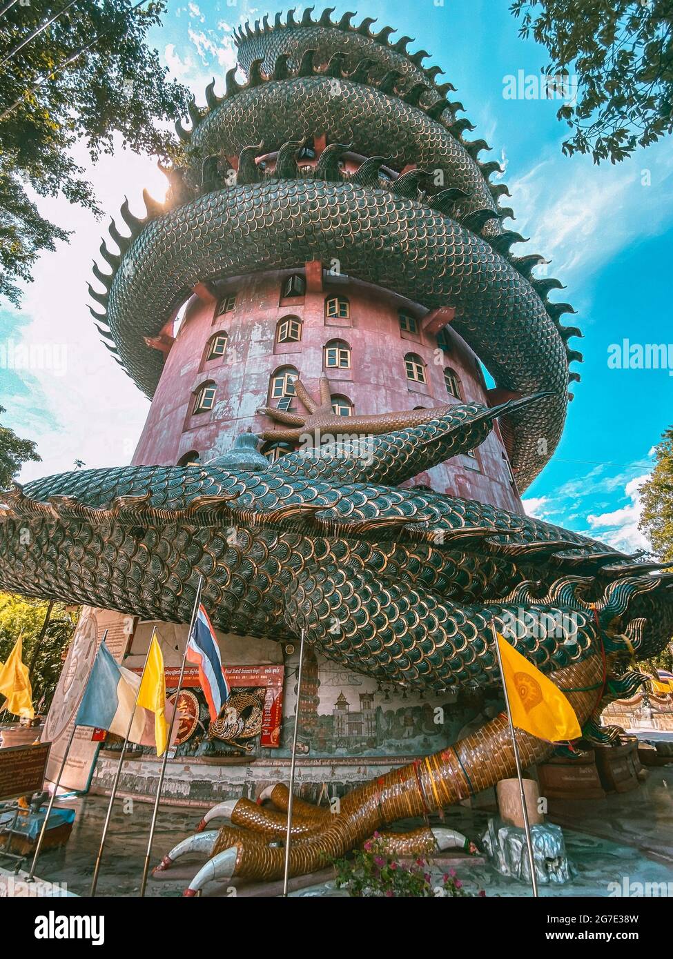 Dragon Temple Wat Samphran In Nakhon Pathom Thailand Stock Photo Alamy
