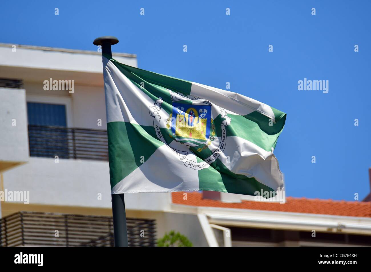 city flag, bandeira da cidade, Porto, Portugal, Europe Stock Photo - Alamy
