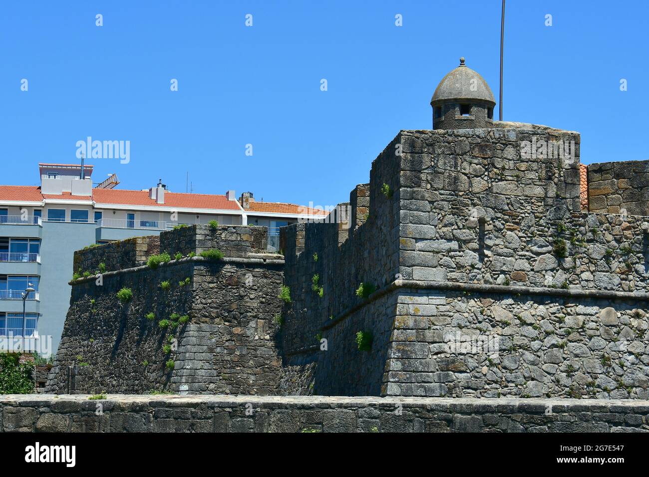 Fort of São João Baptista da Foz, Forte de São João Baptista da Foz, Porto, Portugal, Europe Stock Photo
