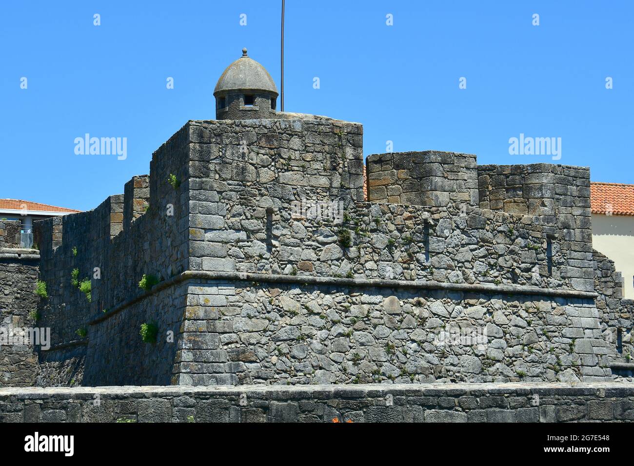 Fort of São João Baptista da Foz, Forte de São João Baptista da Foz, Porto, Portugal, Europe Stock Photo