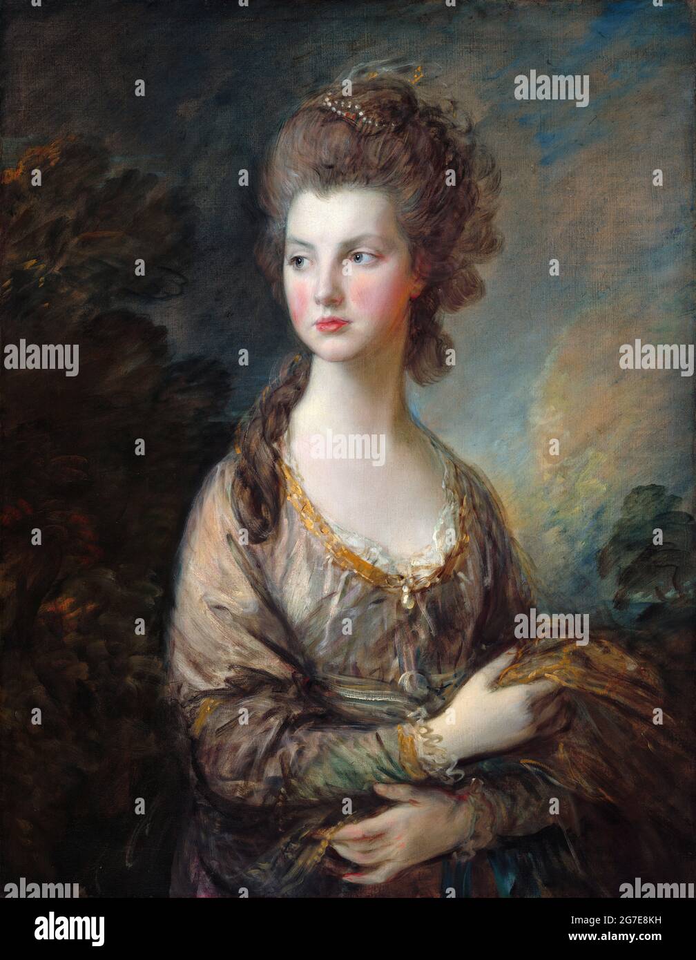 The Honourable Mrs Graham (1757 - 1792) by Thomas Gainsborough (1727-1788), oil on canvas, c. 1775-77 Stock Photo