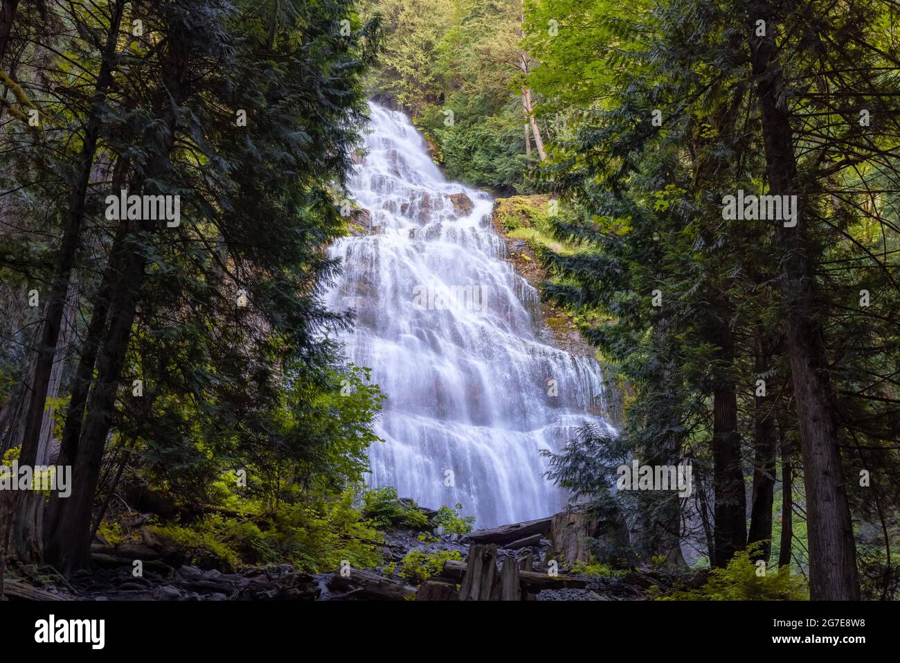 Bridal Veil Falls Provincial Park near Chilliwack Stock Photo