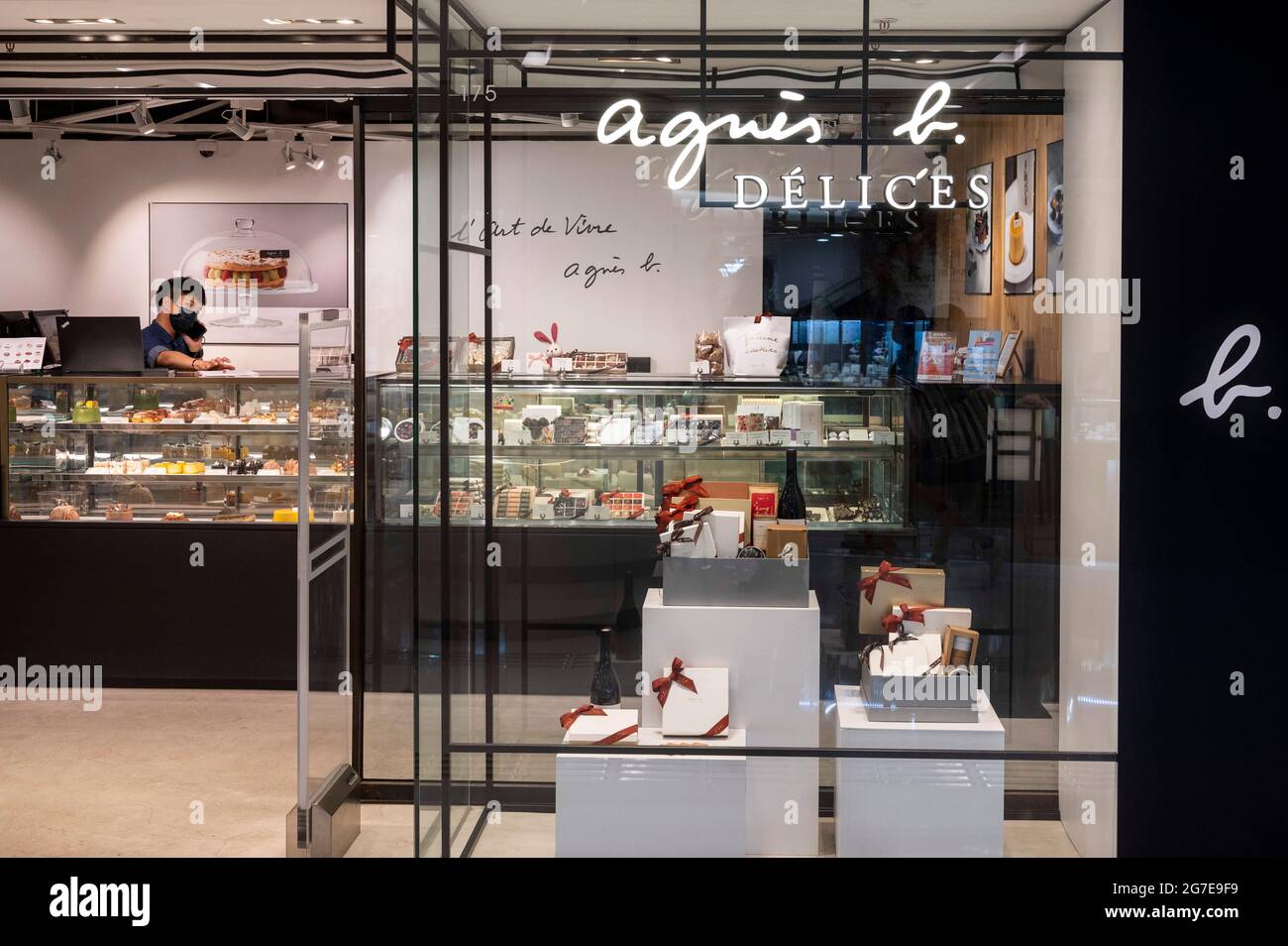 Hong Kong, China. 25th June, 2021. French fashion and bakery brand Agnes B store seen in Hong Kong. Credit: Budrul Chukrut/SOPA Images/ZUMA Wire/Alamy Live News Stock Photo