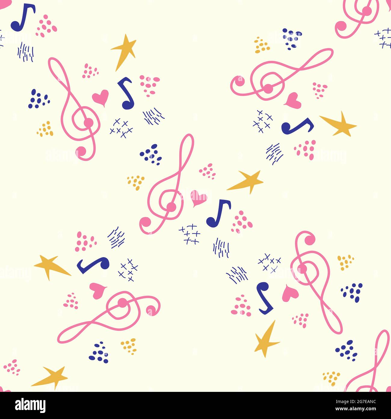 Classic musical patterns, with sheet music and treble clef, great ...