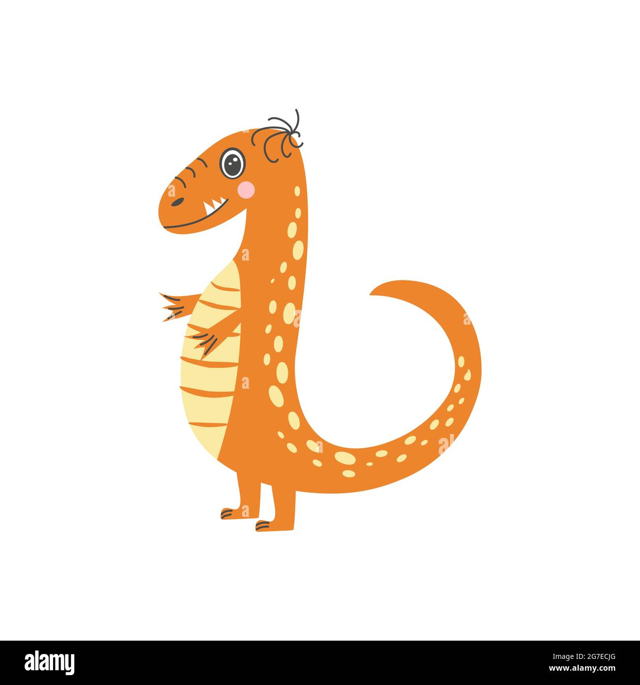 Cute colorful dinosaurs isolated on white background Stock Vector Image ...