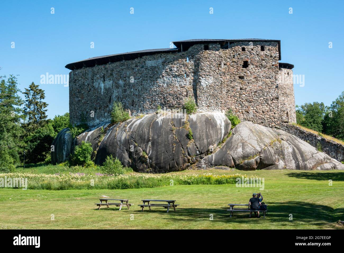 Medieval Raseborg Castle in Raasepori, Finland Stock Photo