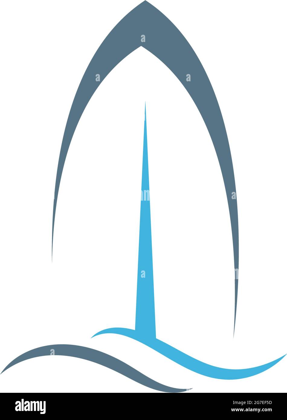 Surfing board icon logo design vector template illustration Stock ...