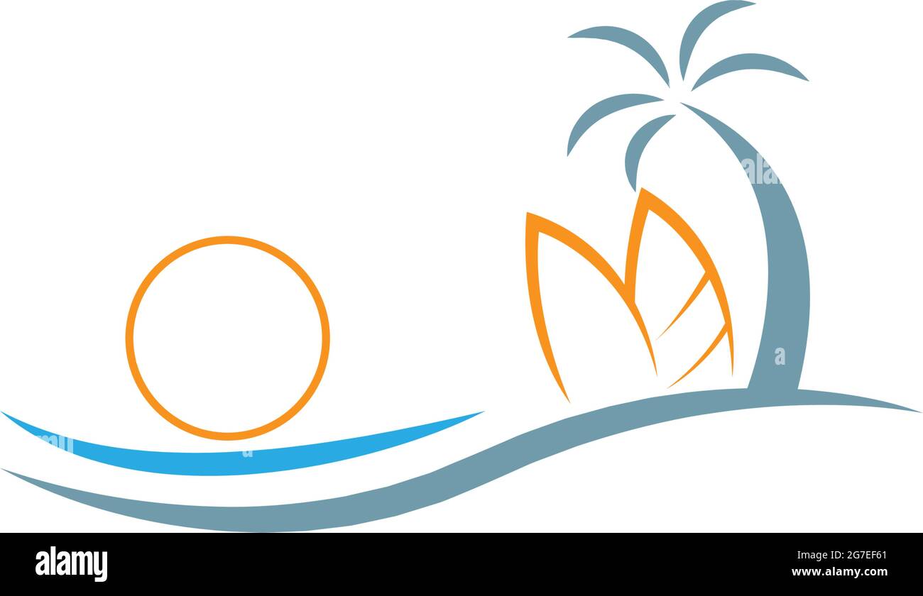 Surfing board icon logo design vector template illustration Stock ...
