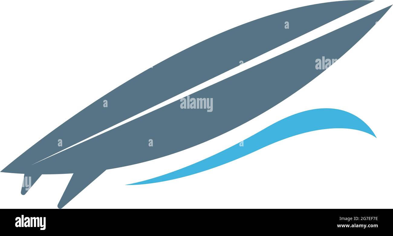 Surfing board icon logo design vector template illustration Stock Vector